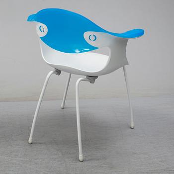 ROSS LOVEGROVE, matbord + stolar, 5 delar, "Driade Bluebelle", för Driade Aleph Italien, 1998.