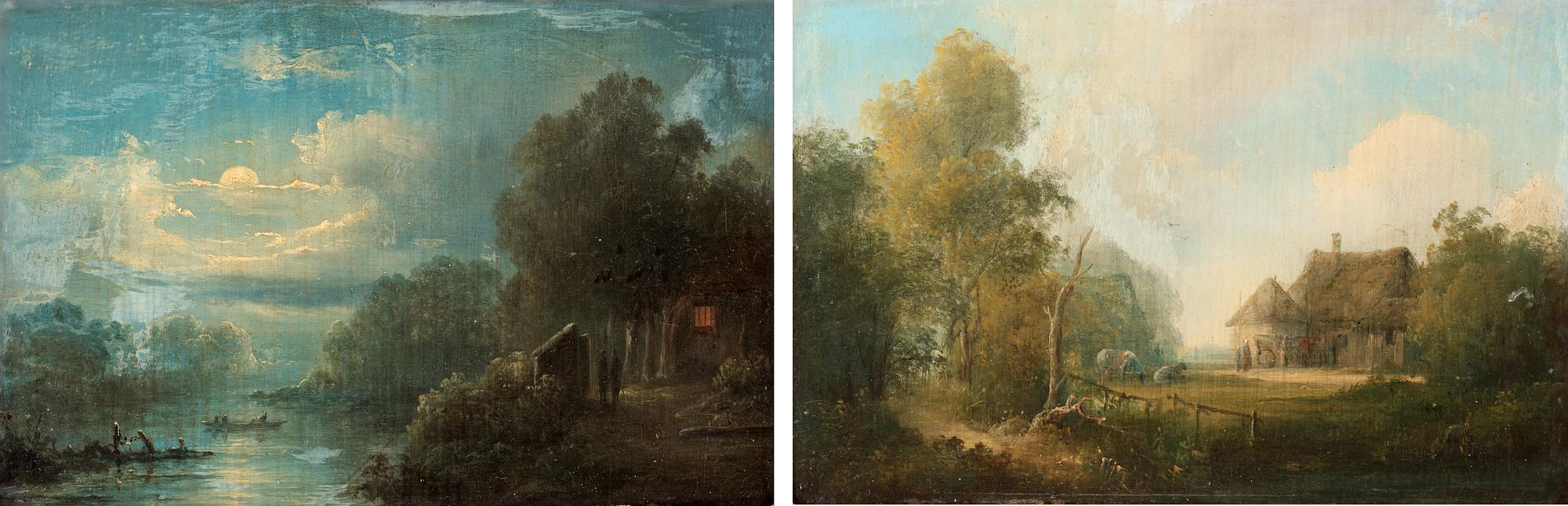 Pieter Hendrik Thomas, Pastoral landscape with cattle.