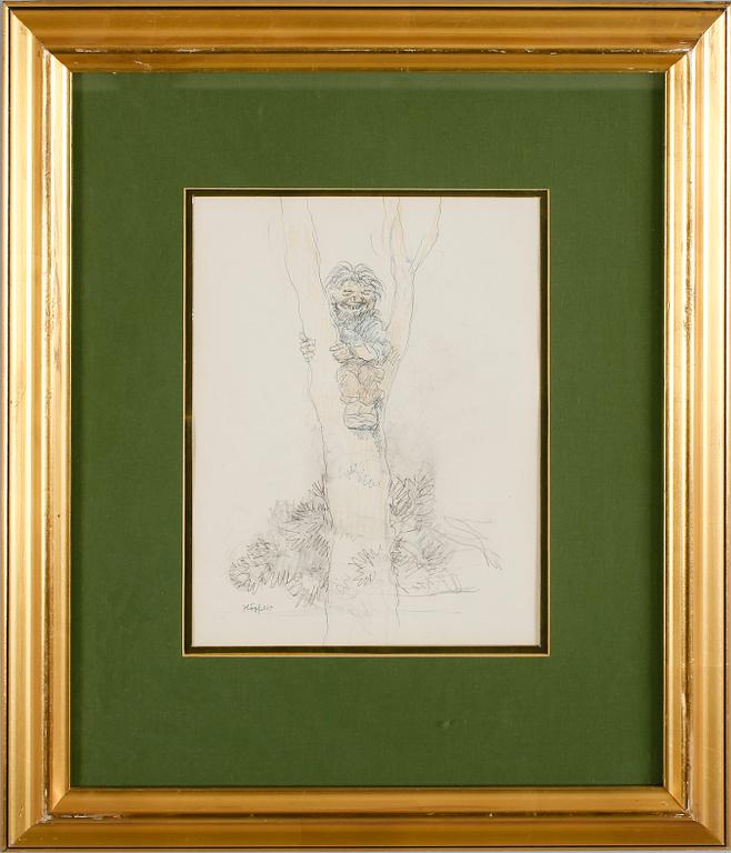 ROBERT HÖGFELDT, 2 st, blandteknik, sign.