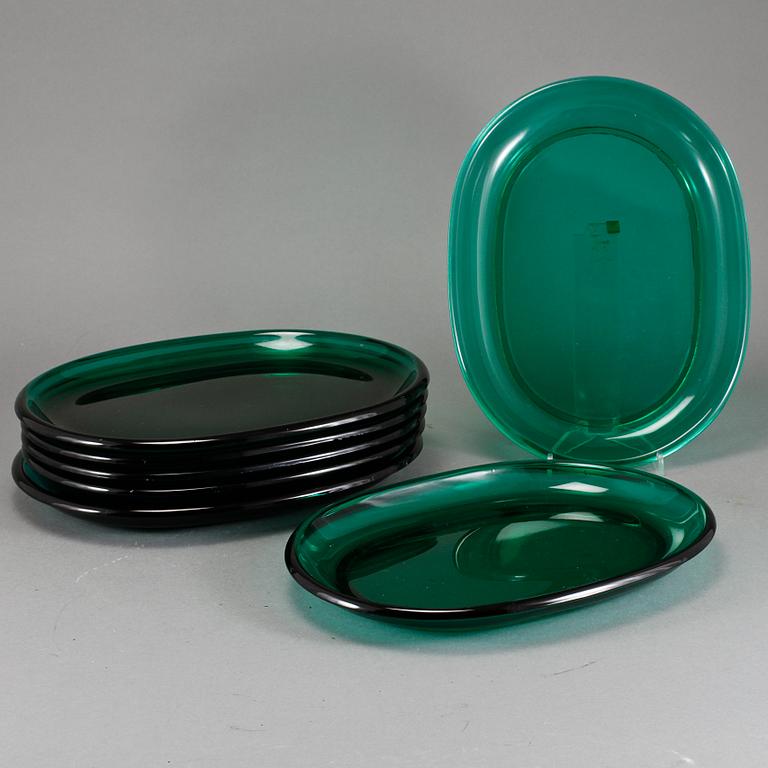 HUMMERTALLRIKAR, 6+1 st, glas, Josef Frank, Firma Svenskt Tenn, Reijmyre eller Gullaskruf, 1900-tal.