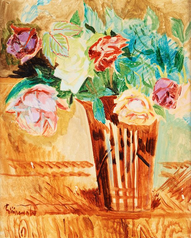 Isaac Grünewald, ISAAC GRÜNEWALD, panel , signed Grünewald.