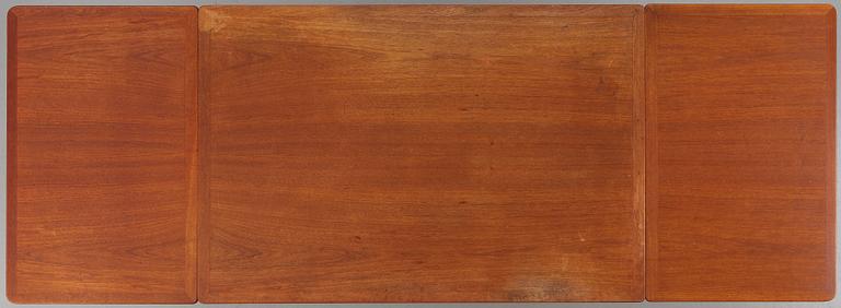 Hans J. Wegner, bord med klaffar "AT-304", teak och ek, Andreas Tuck, Danmark 1950-60-tal.