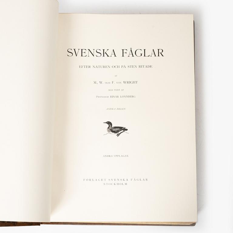 The Wright Brothers, book work, 3 volumes, "Swedish Birds", A. Börtzells tryckeri AB, Ivar Baarsen, Stockholm, 1927-1929.