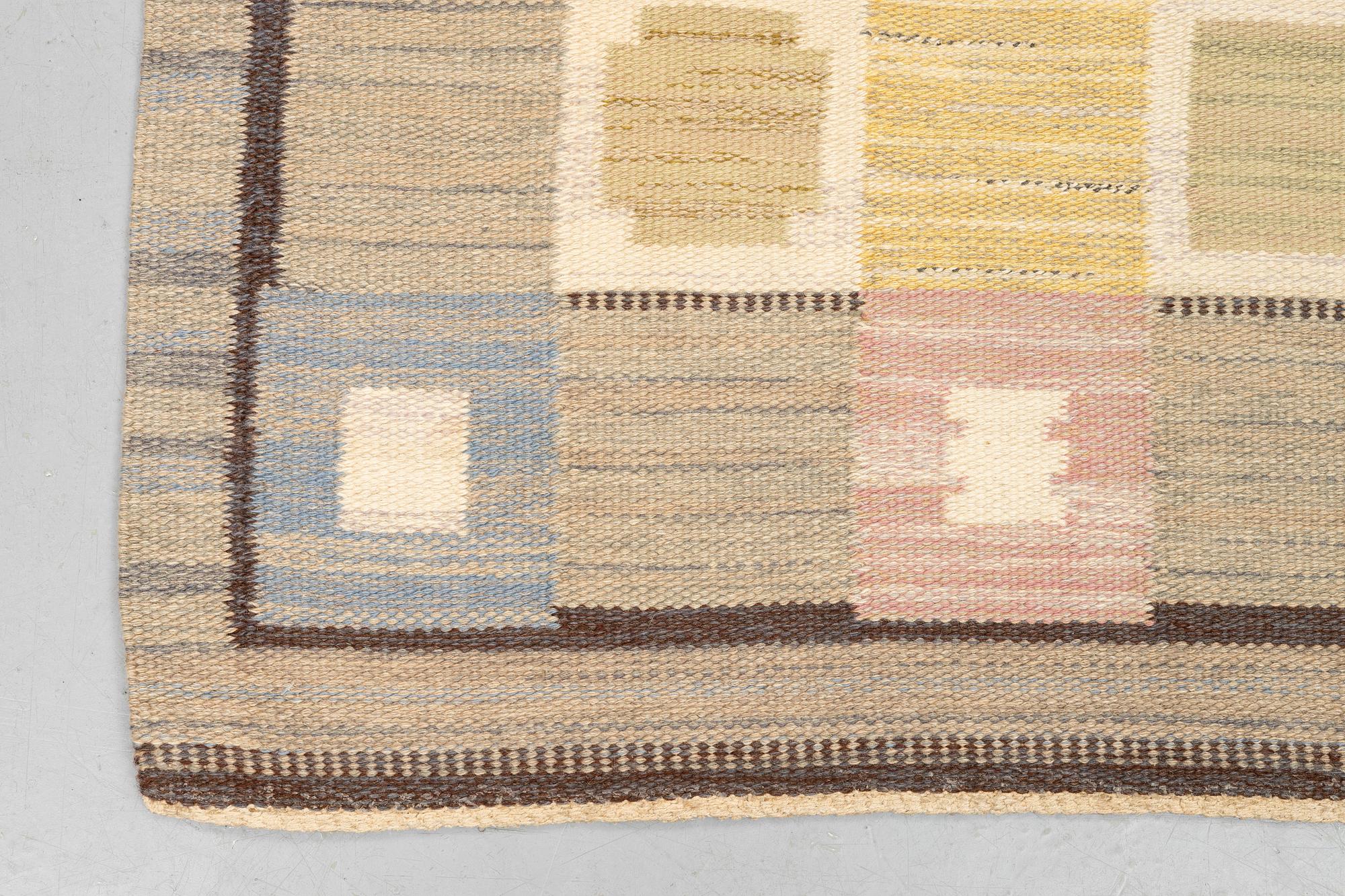 A carpet, flat weave, ca 240 x 155 cm, Sweden.