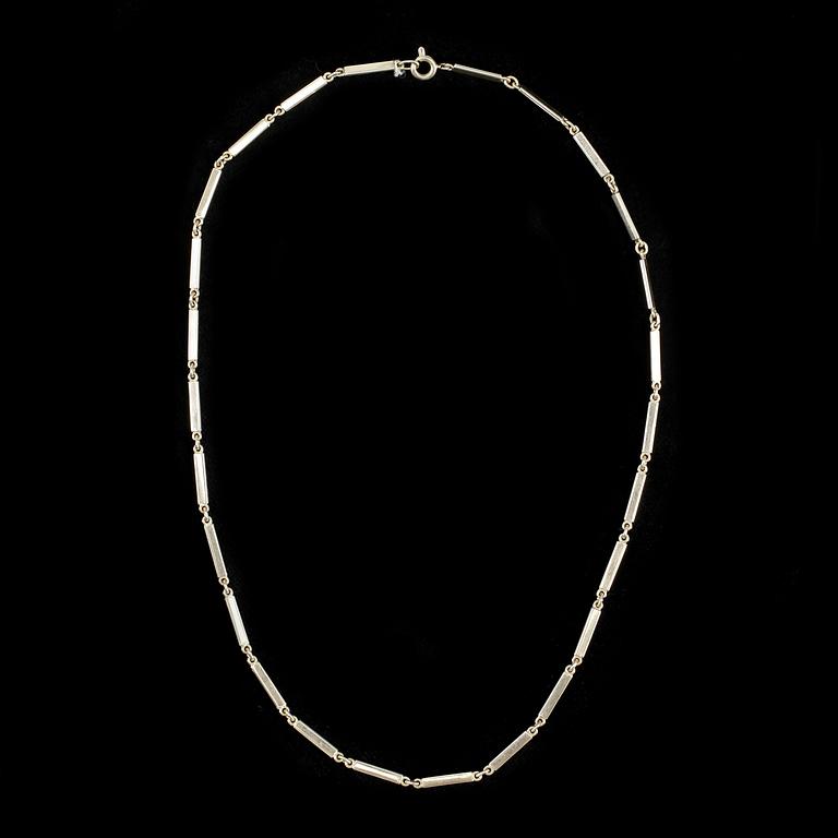 HALSCOLLIER, guld 18K, 1900-tal. Vikt ca 15 gram.
