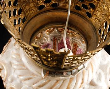 MÅNSKENSAMPEL, omkring sekelskiftet 1900, höjd ca 62 cm.