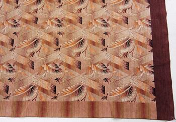 TEXTIL. Plysch. Trol 1940-tal. Ca 150 x 285.