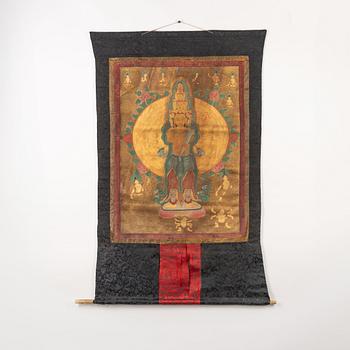 Thangka, Tibet, 1900-talets första hälft.