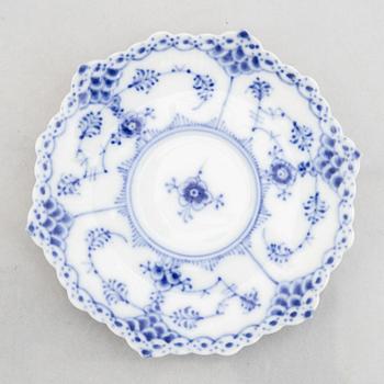 16 pieces of a porcelain "Blue Fluted" mocha service, Royal Copenhagen, Denmark.