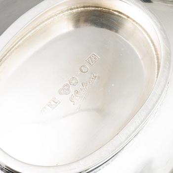 Sven Carlman, skål med lock, silver, CF Carlman, Stockholm 1950.