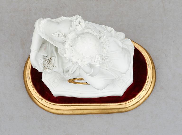 BORDSPENDYL, parian, Frankrike, omkring år 1900.