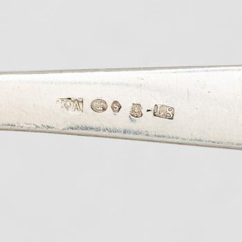 Bestickuppsättning, 86 delar, silver, stämplar K Anderson, Stockholm, bl a 1953.