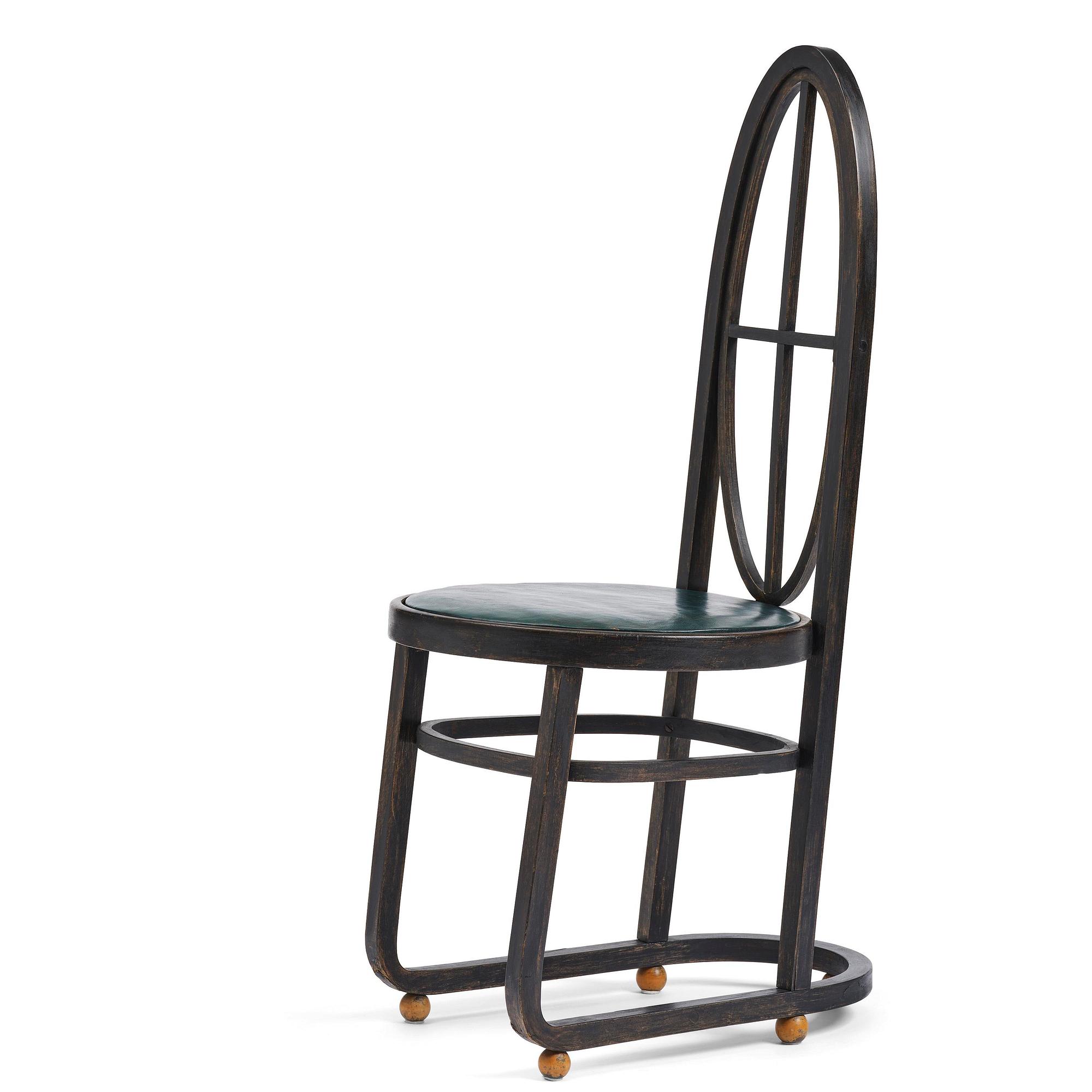 Carl Bergsten, stol, Gemla Leksaksfabrik, Diö, för Konst- och industriutställningen, Norrköping, 1906.