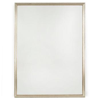 A large mirror in a silvered frame, 21 Century.