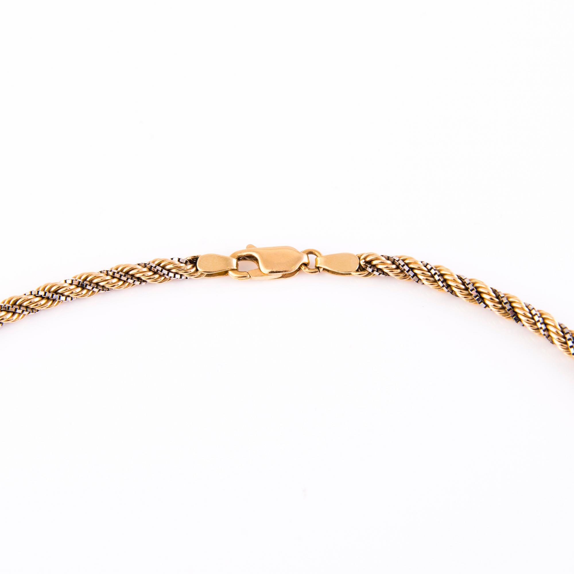 A 14K gold necklace, Kellomiehet Oy, Helsinki, Finland.