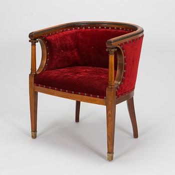 An early 20th century armchair.