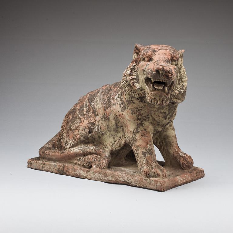 TRÄDGÅRDSSKULPTUR, terracotta. Asien, 1900-tal.