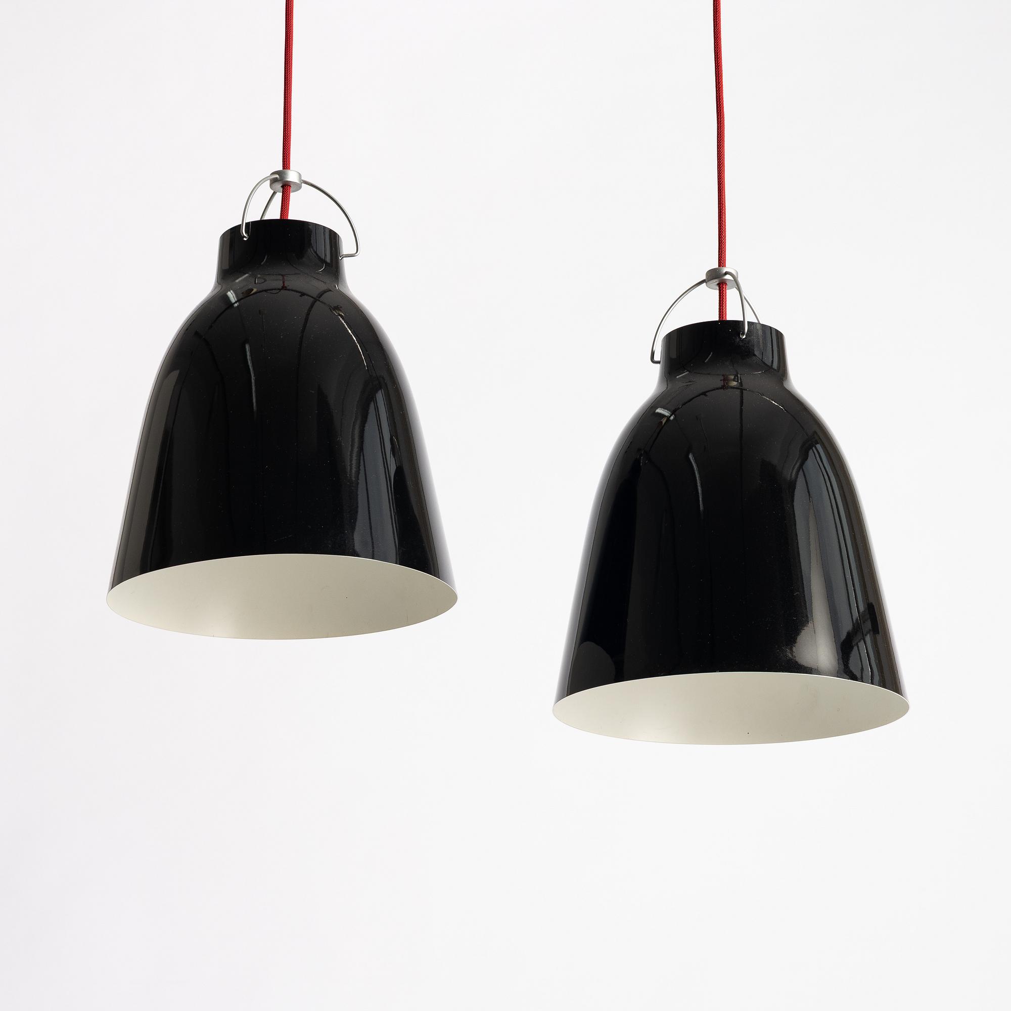 Cecilie Manz, Pendant lamps, a pair, Caravaggio P2, Lightyears, Denmark.