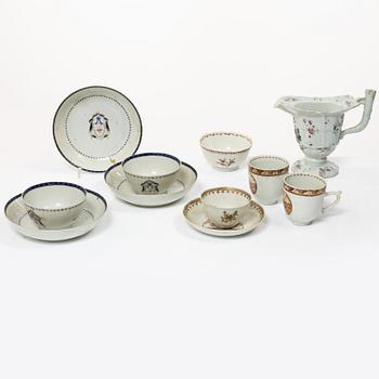 Parti porslin, Qingdynastin, 1700-tal.