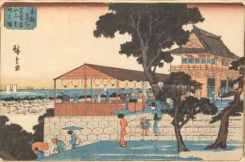 Utagawa Hiroshige I, färgträsnitt, Japan, först utgivet mitten på 1830-talet.