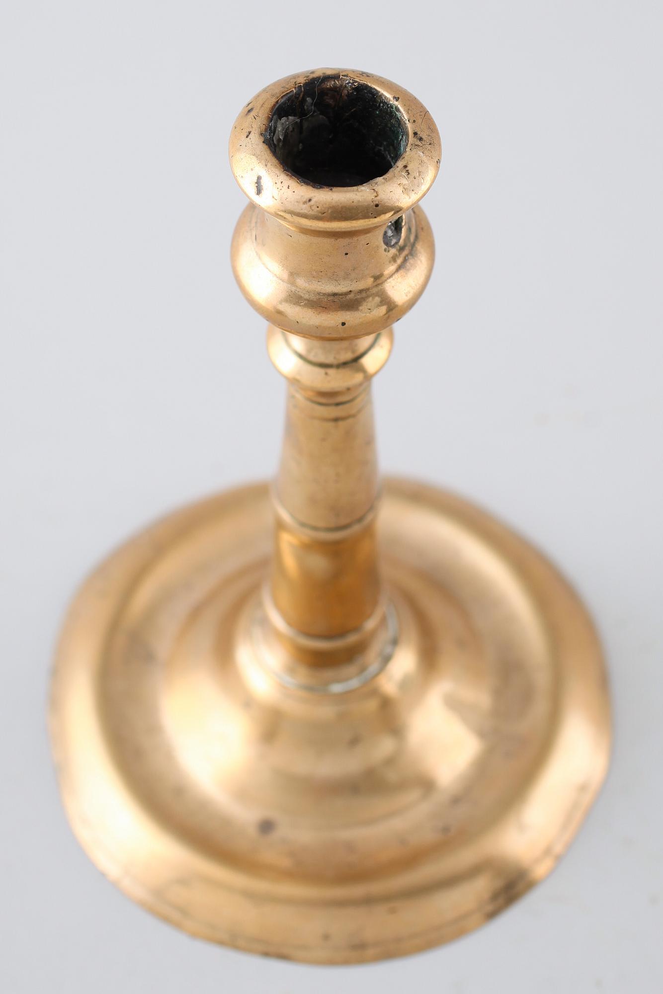 LJUSSTAKE, mässing, 1500-tal.