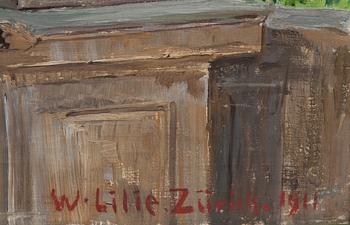 WALTER LILIE, olja på duk. Signerad och daterad 1911.