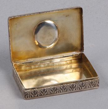 DOSA, silver, Louis XVI-stil, Frankrike, omkring 1900, senare svenska importstämplar.