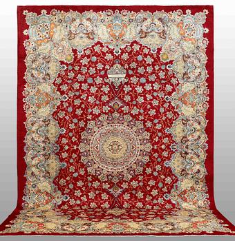 A CARPET, Royal keshan, ca 417 x 290 cm.