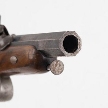 A French percussion pistol, mid 19th Century.