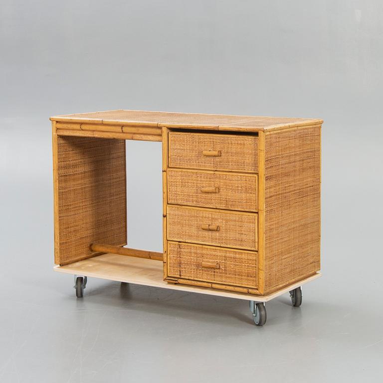 Desk, "Bal Vera", rattan, 1960s.