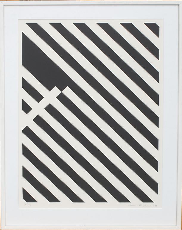 TORSTEN RIDELL, serigrafier, 2 st, signerade, daterade 1983 samt numrerade 28/33 och 24/33..