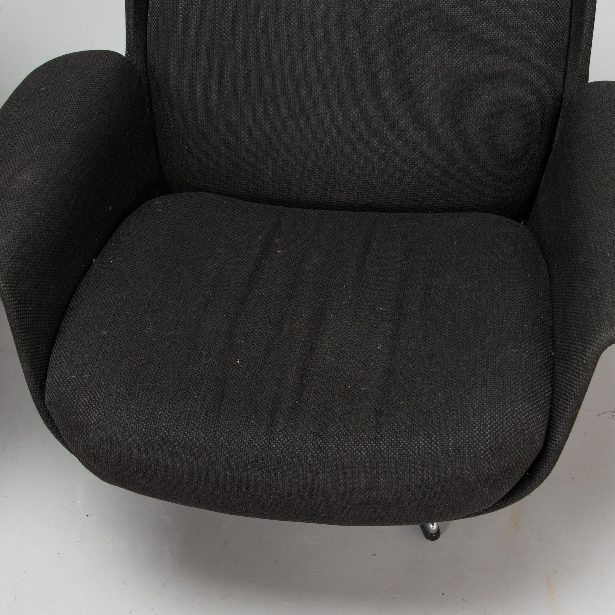 Olli Borg ja Mauri Laatikainen, fåtöljer, ett par, "Rondo", Asko 1960-tal.