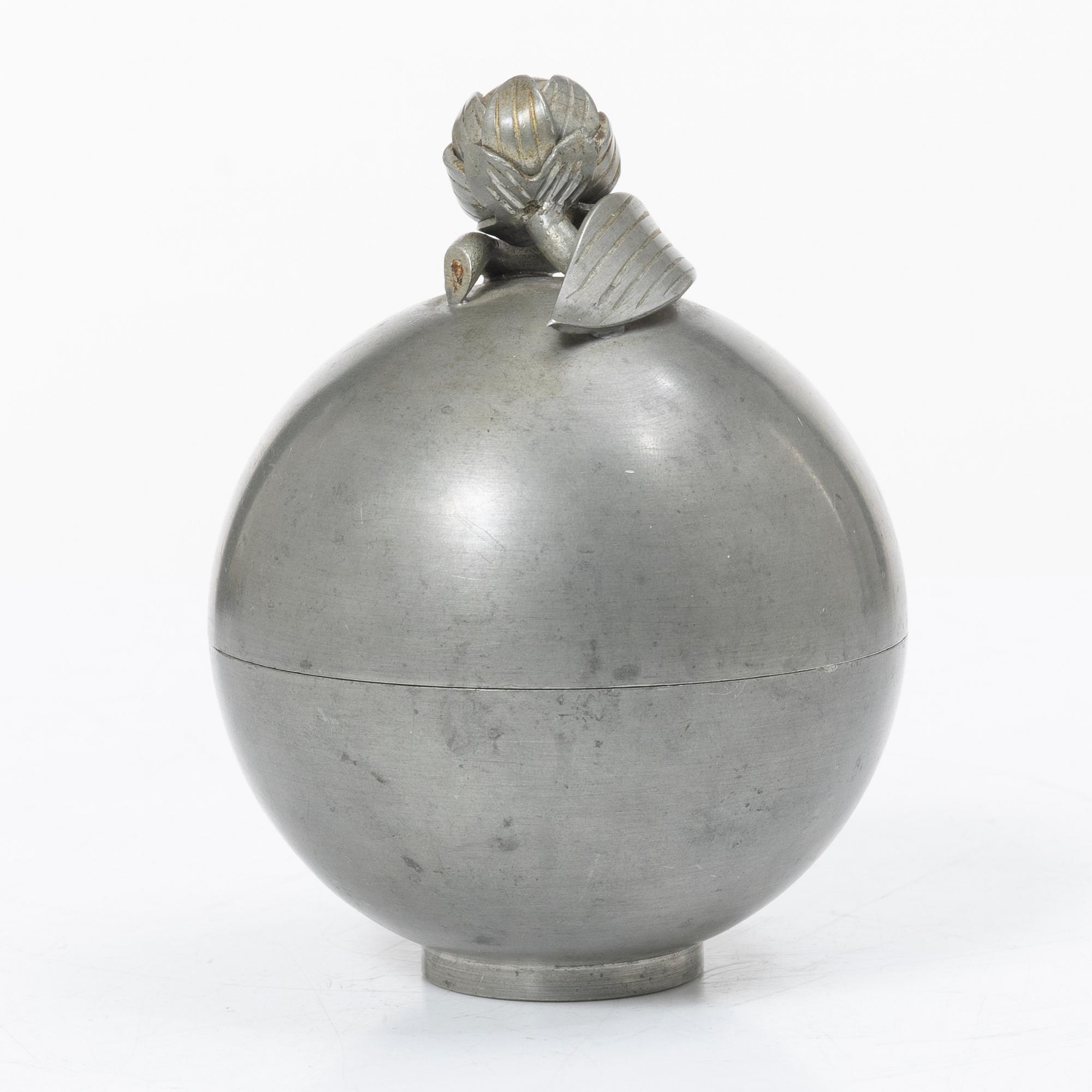 Estrid Ericson, a pewter box, Svenskt Tenn, Stockholm, 1932.