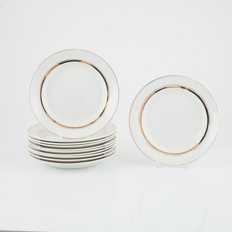 Plates, 11 pcs, porcelain, Soviet Union, mid-20th century.