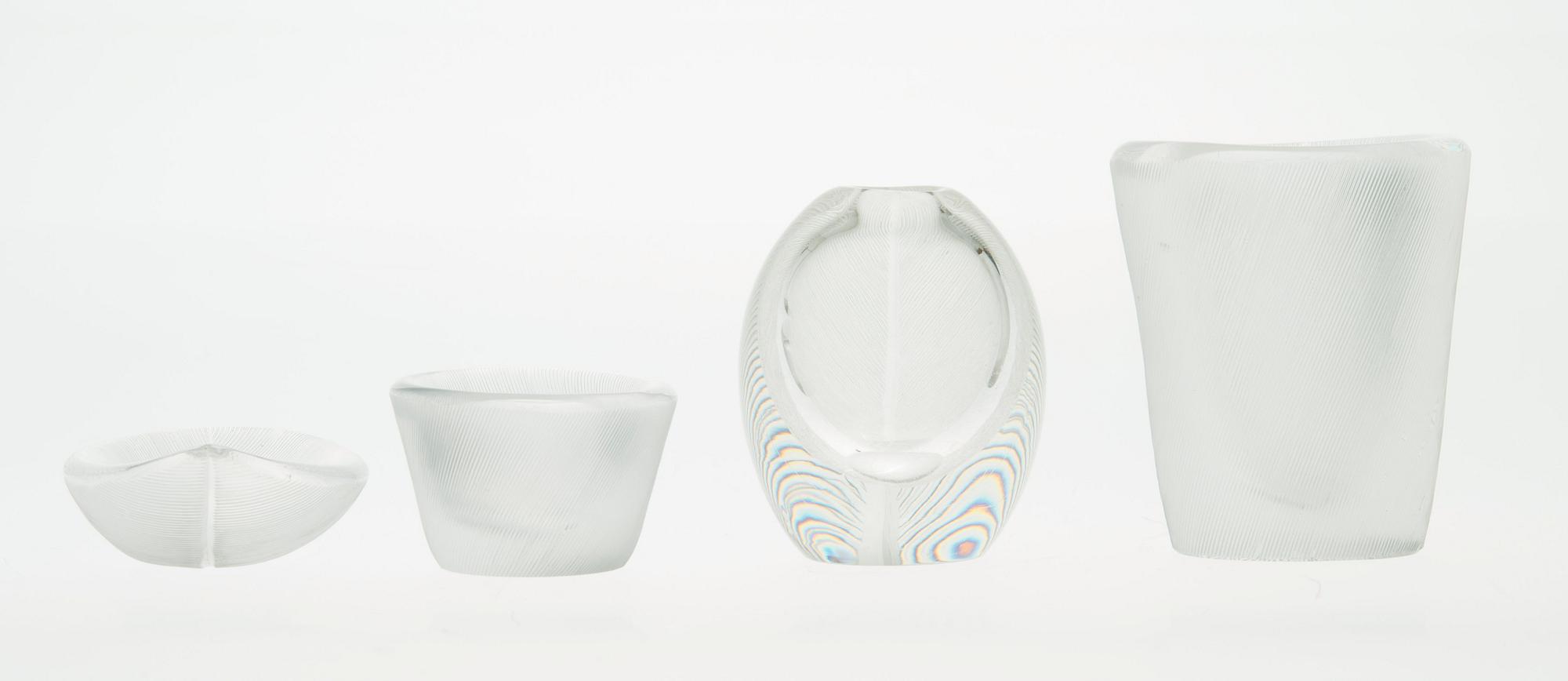 Tapio Wirkkala, TAPIO WIRKKALA, ART GLASS, 4 PIECES.