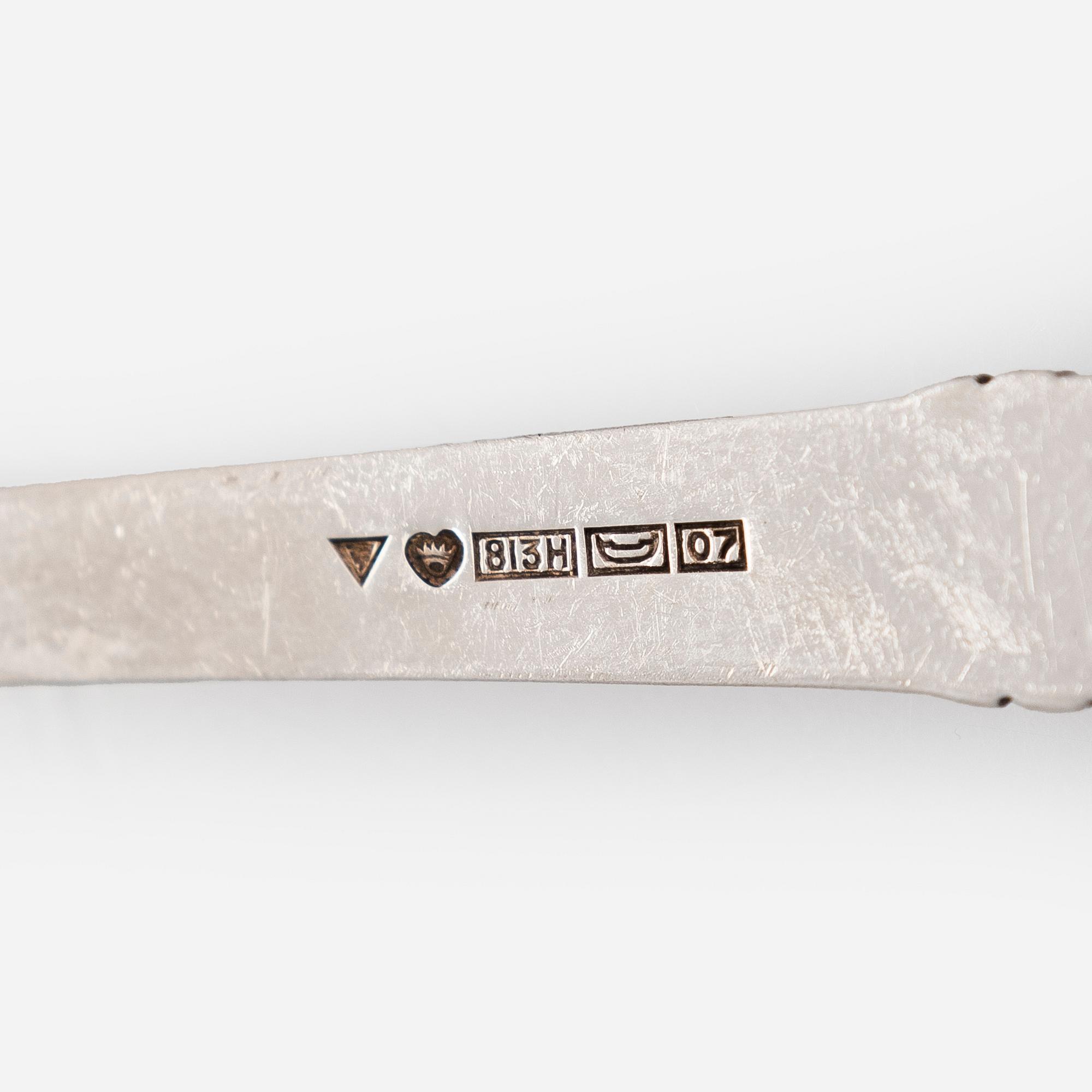 A 43-piece set of 'Tähkä' silver cutlery, Finnish hallmarks.