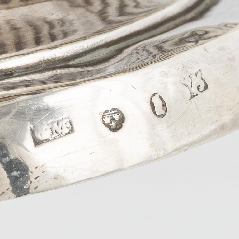 Skål, silver, Stockholm, 1829.