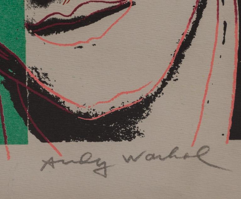 ANDY WARHOL, efter, screentryck, signerat i tryck.