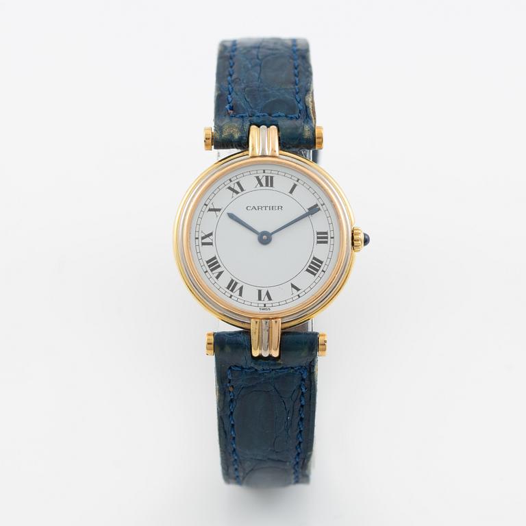 Cartier, Vendôme, "Trinity", wristwatch, 24 mm.
