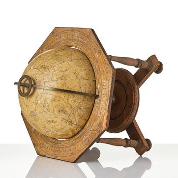 A celestial library globe by A. Åkerman (manufacturer of globes in Uppsala 1759-78), 1759.