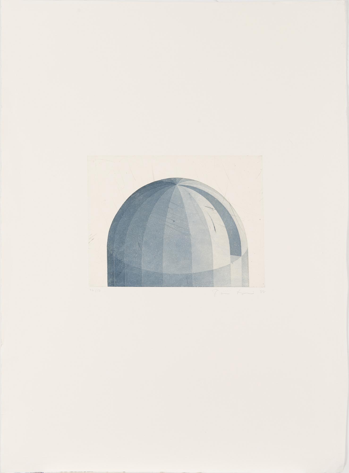 Päivi Lempinen, dry-point and aquatint, signed and dated -88, numbered 36/50.
