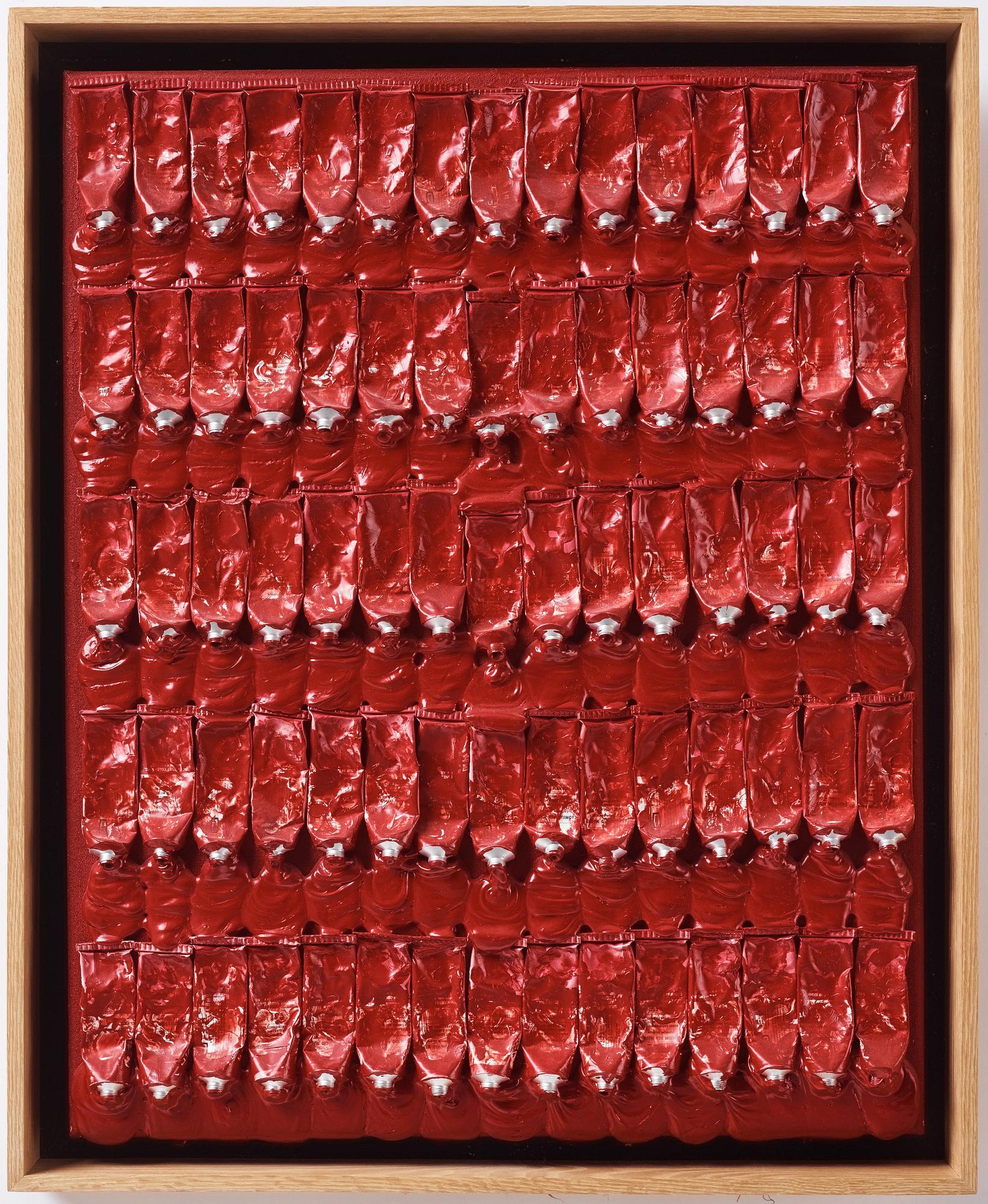 Arman (Armand Pierre Fernandez), "Monochrome Accumulation no: 2508".