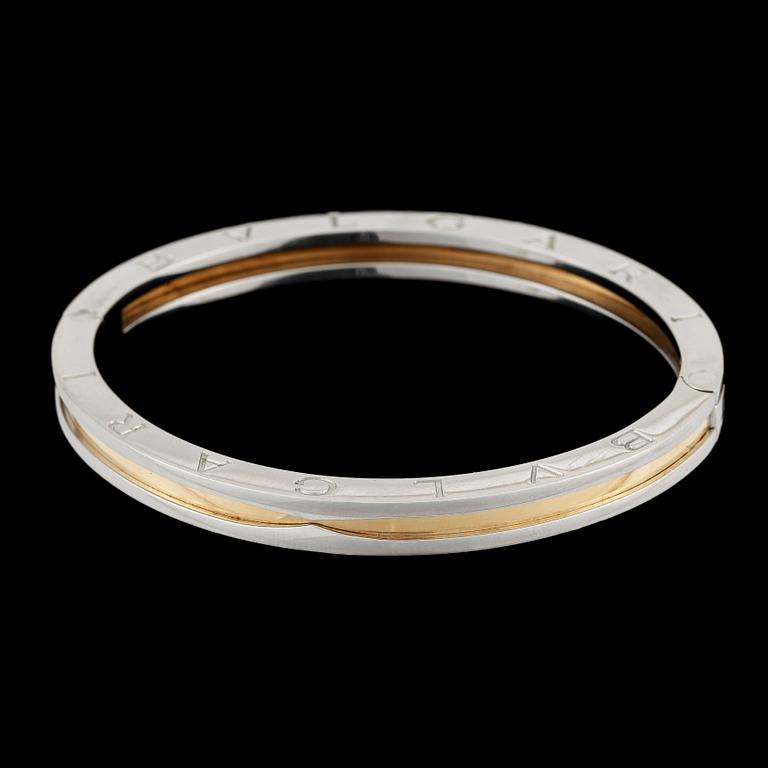 ARMRING, 18k guld och stål, "B.Zero", Bulgari, Italien, ca2008.
