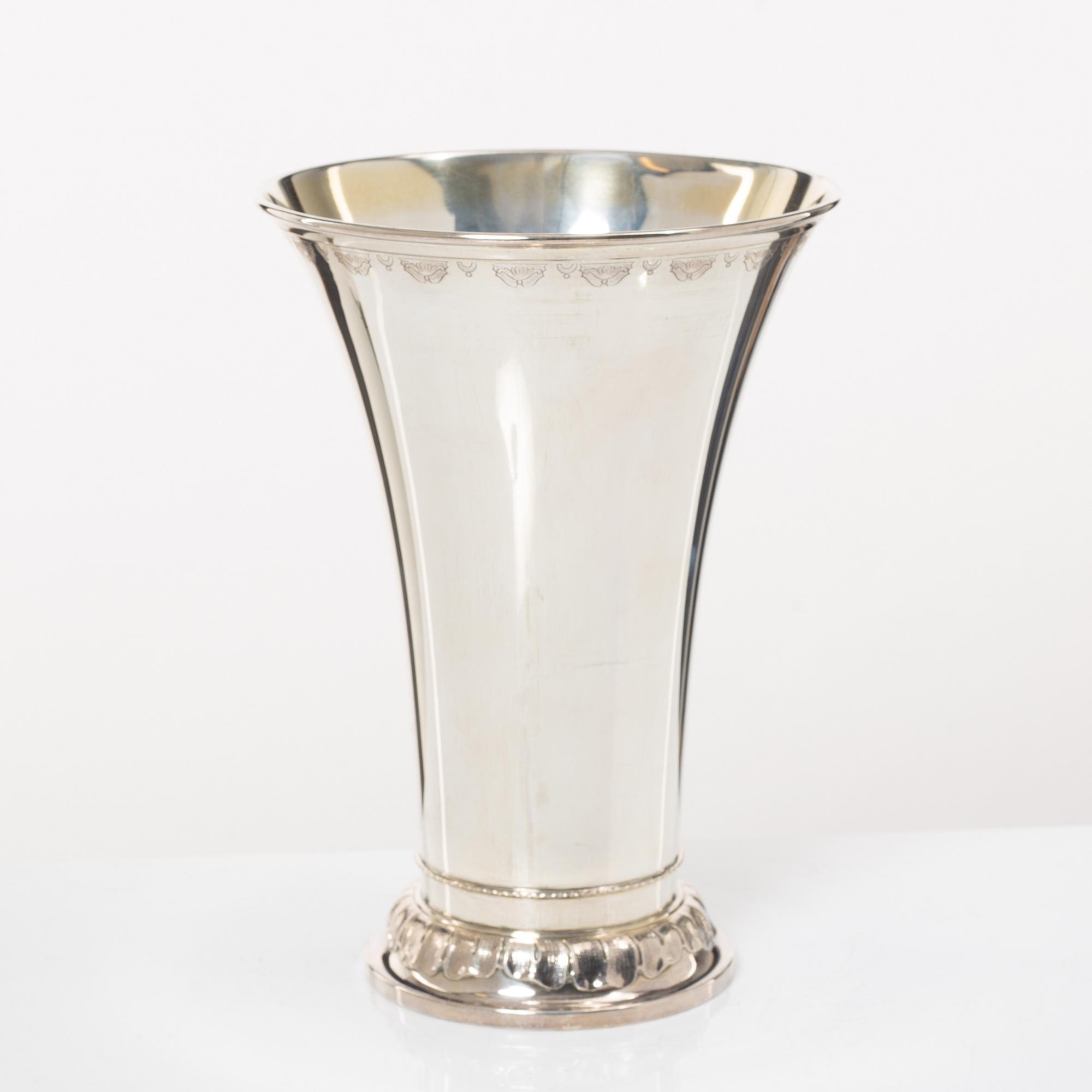 Bägare, silver, GAB, Stockholm, 1945.