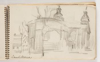 Lotte Laserstein, 10 små skissblock med teckningar.