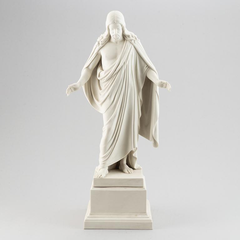 Bertel Thorvaldsen, a parian sculptur of Christ, Gustavsberg.