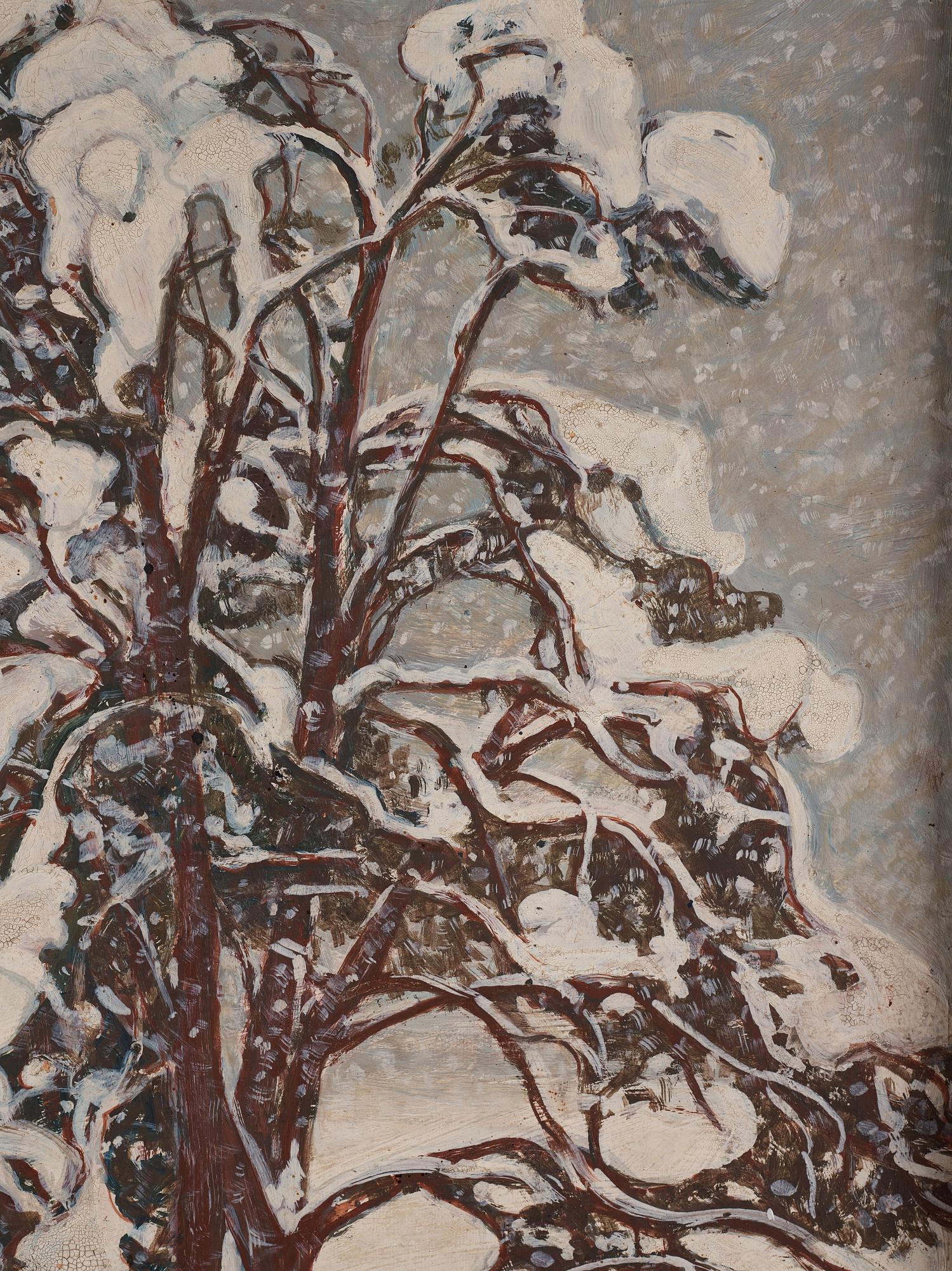 Otto Hesselbom, "Snötyngd tall".