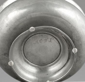 KALLSKÅL, tenn, 17/1800-tal.