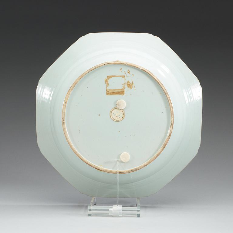 HANDFAT, kompaniporslin. Qing dynastin, Qianlong (1736-95).