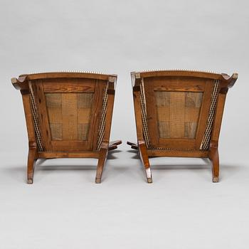 A pair of Russian Empire chairs from mid 19th century.